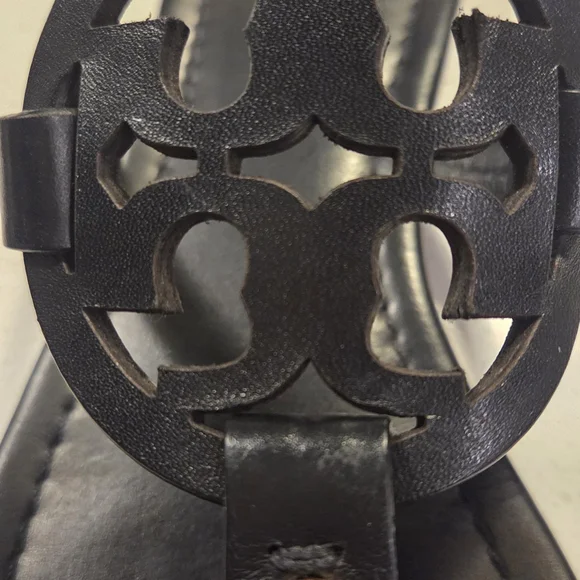 Tory Burch Black Leather Miller Sandal - Picture 5 of 6